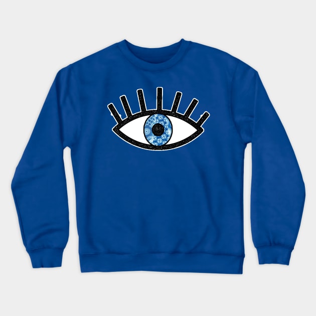Greek Evil Eye Crewneck Sweatshirt by artbyomega